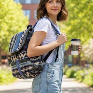 Tablet Backpack Aztec Boho Fabric Hippie Ipad Bag