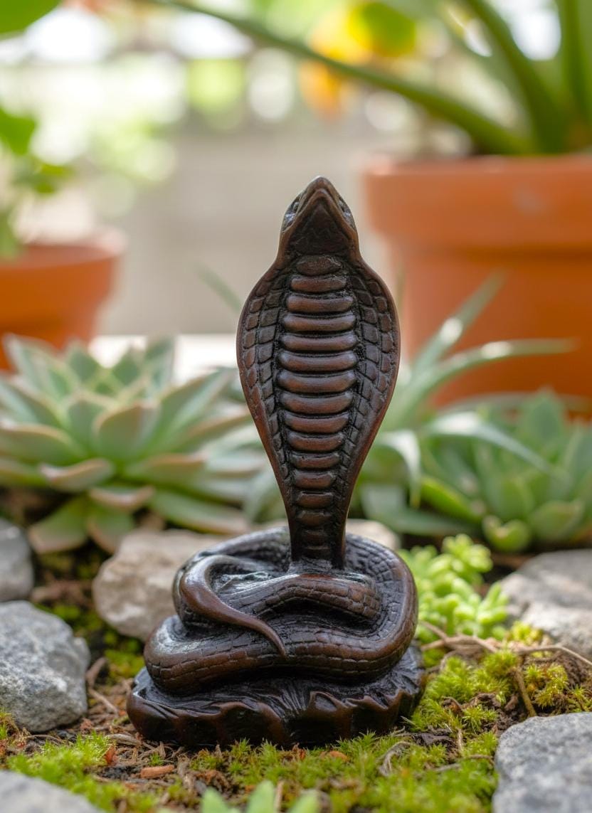 Figurine de Serpent en Laiton Figurine de Serpent Du Zodiaque Chinois