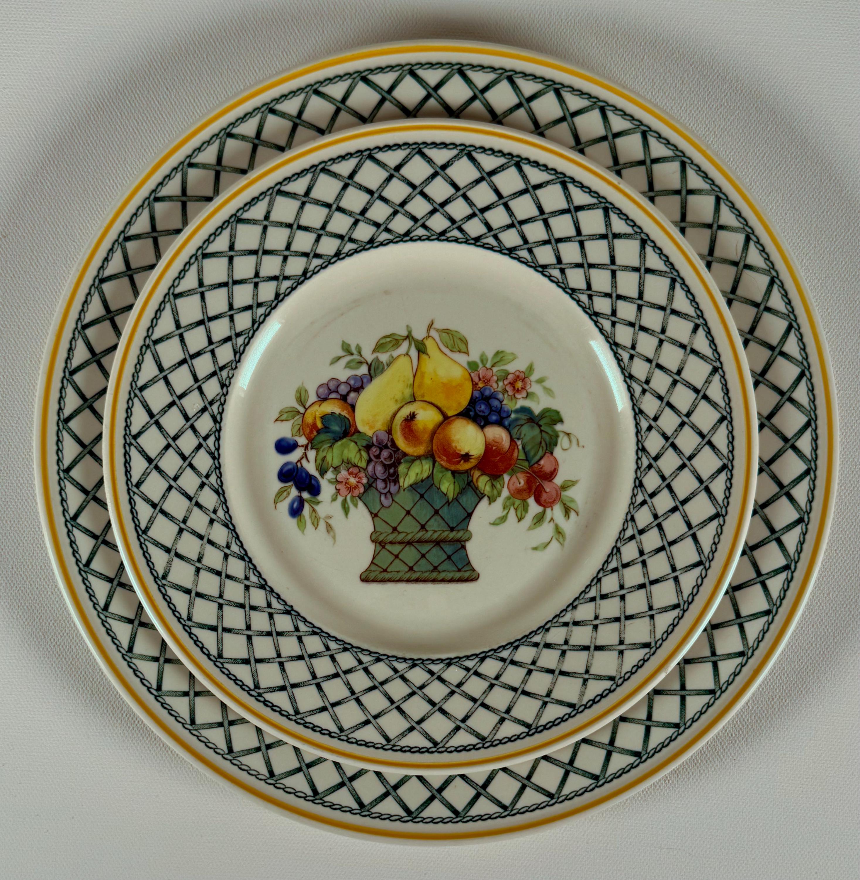 Villeroy & Boch バスケット ディナープレートセット ビレロイ&ボッホ - 旧刻印 Villeroy&Boch ビレロイ＆ボッホ バスケット