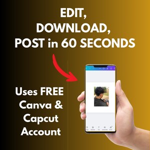 Fast and Easy Taper Fade Templates | Editable in FREE Canva and CapCut Account | Beginner Barber Marketing Kit