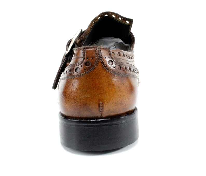 Ivan Troy Karim Brown Monk Strap Shoes Men’s Dress Shoes image 7