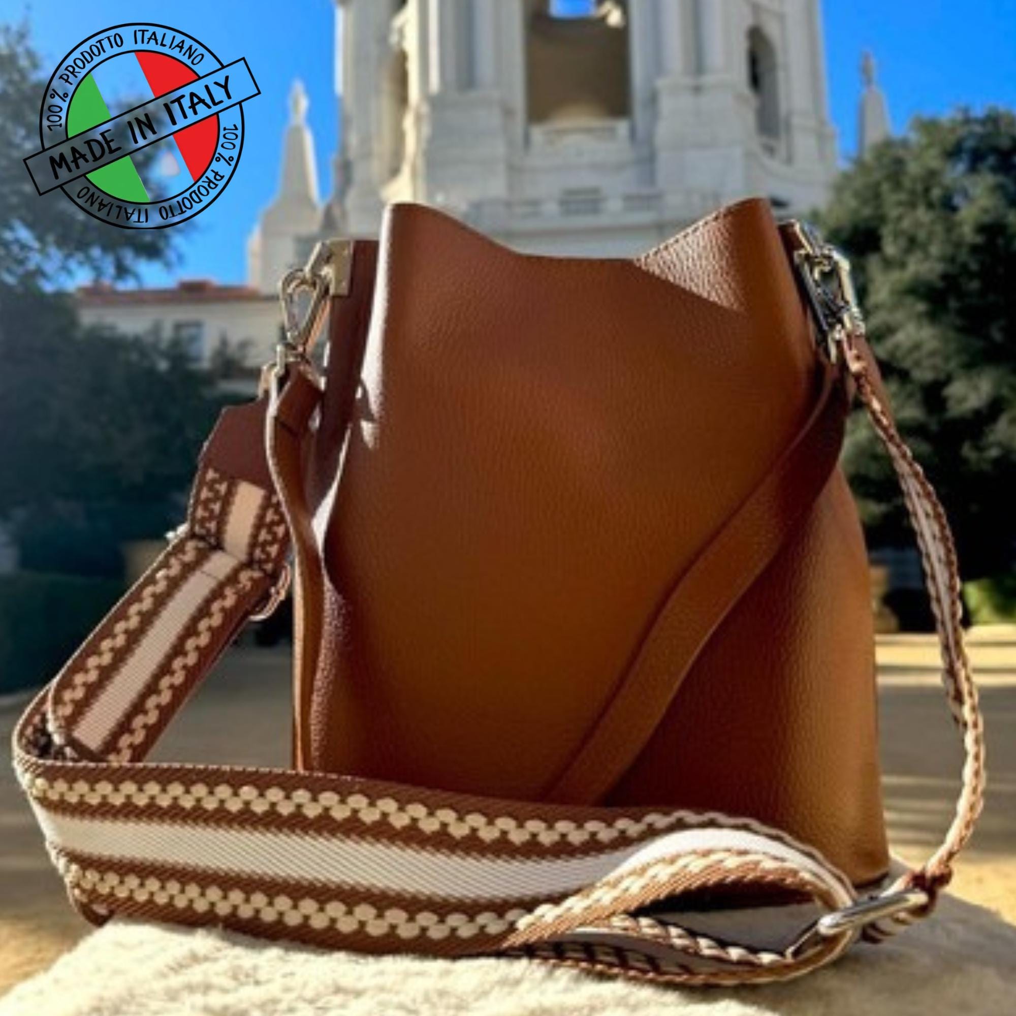 Ivan Troy Sama Brown Women\'s Italian Leather Shoulder Bag Outdoor Backpack Ivan Troy Jami Brown Women main image 3