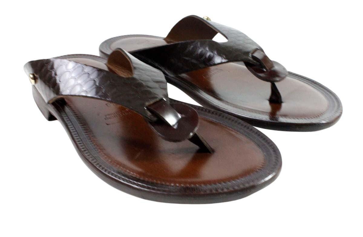 Aron Brown Mens Italian Leather Sandals Shoes $_57.PNG?set_id=880000500F main image 4