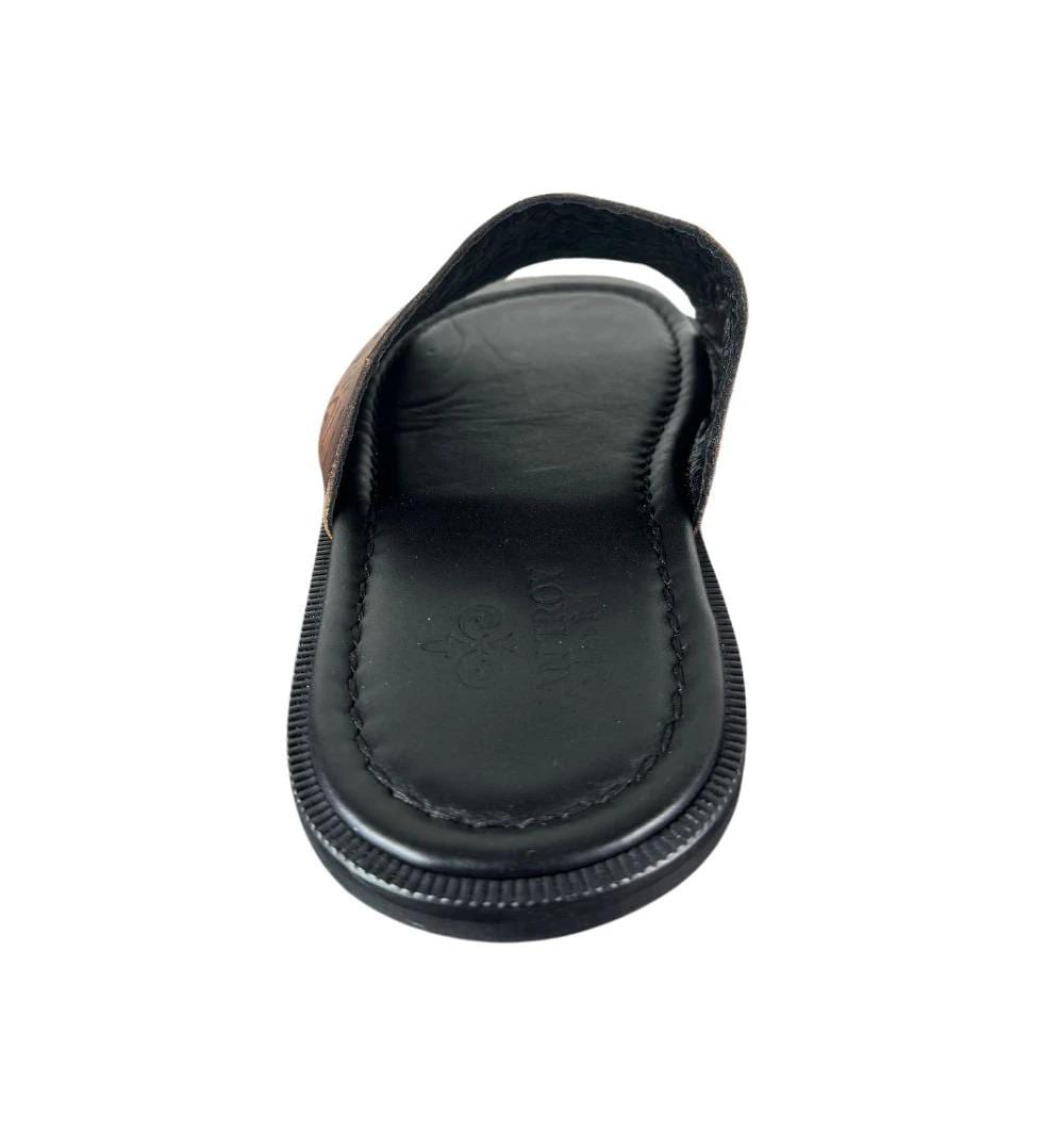 Aldo Brown Men’s Italian Leather Sandals Shoes Aldo Brown Men main image 2