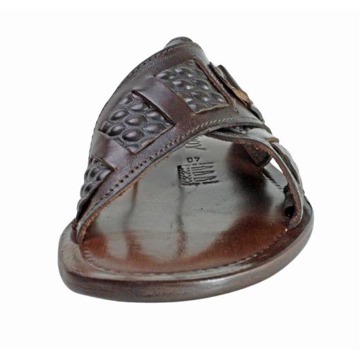 Jacob Men’s Italian Leather Brown Sandals Shoes Jacob Men main image 2