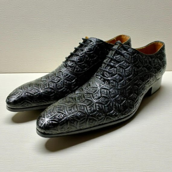 Ivan Troy Eric Black Oxford Mens Dress Shoes - Etsy display picture 1