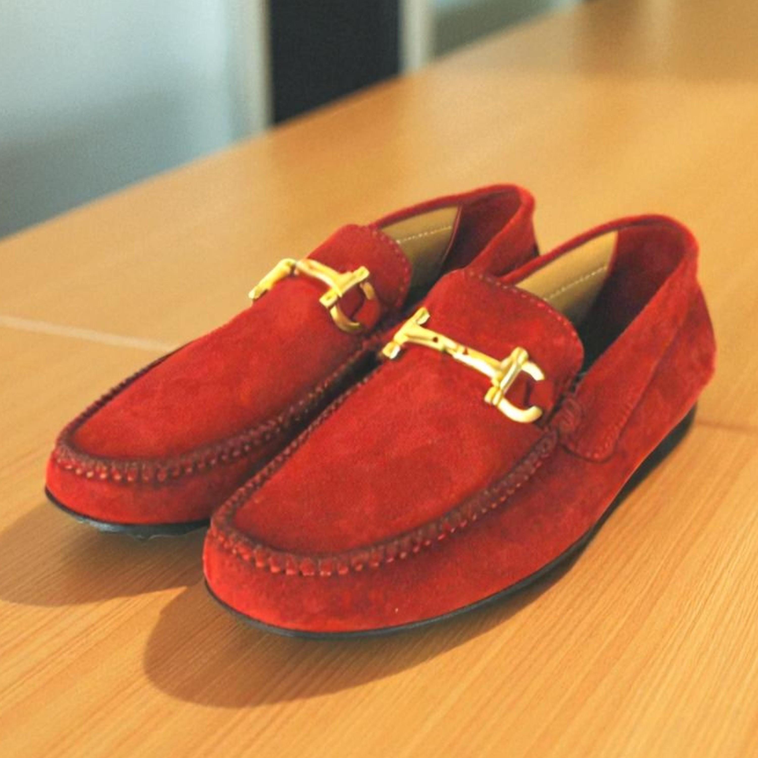 Handmade Italian Leather Moccasin Loafers: Omar Navy Blue  display picture 3