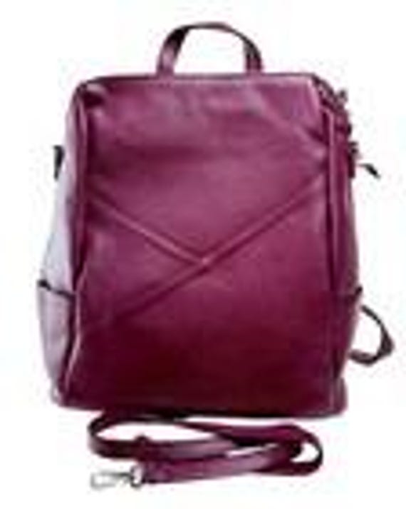 Ivan Troy Sama Bordeaux Women\'s Italian Leather Shoulder Bag Outdoor Backpack Ivan Troy Sama Bordeaux Women main image 3