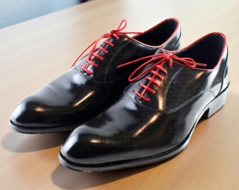 Zapatos Oxford de cuero rojo para hombre Ivan Troy Sory