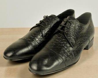 Handmade Italian Leather Black Dress Shoes, Elegant Kids Formal Shoes