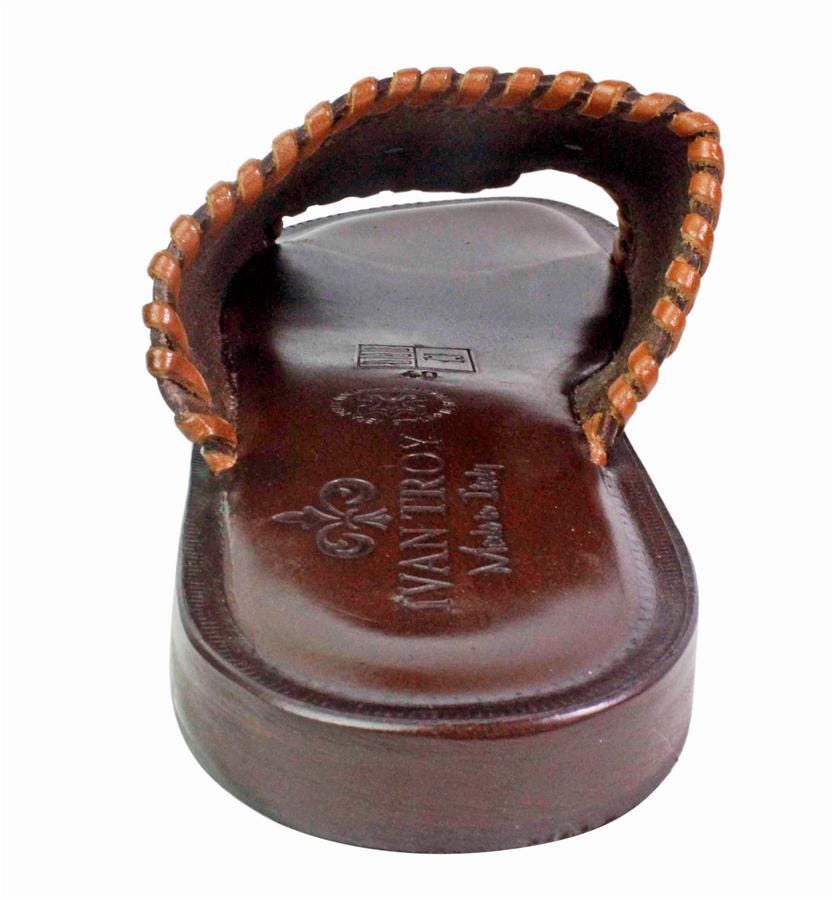 Mali Brown Men Italian Leather Sandals Shoes Mali Brown Men Italian Leather Sandals Shoes - Ivan Troy main image 3