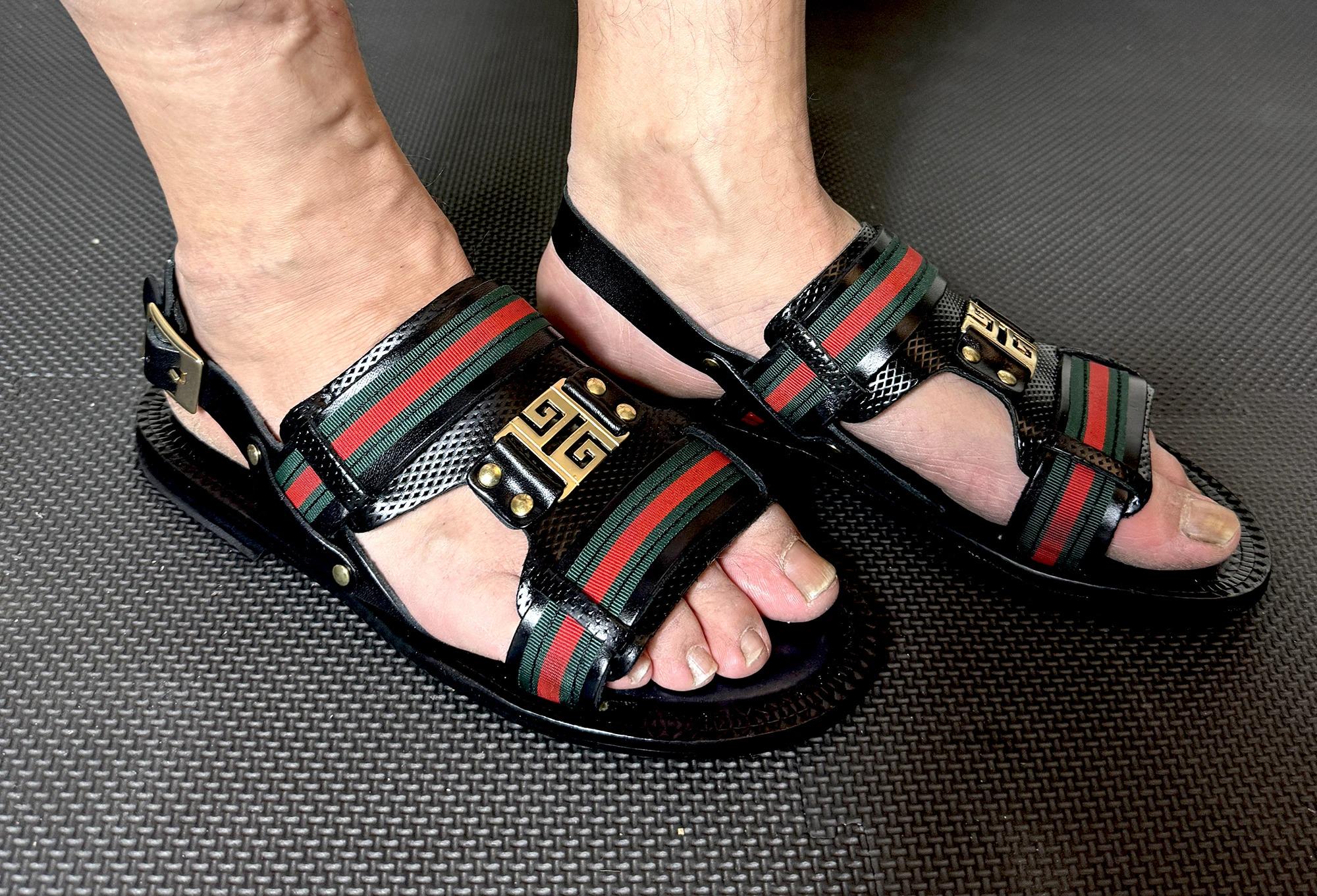 Paolo Men's Italian Leather Sandals Shoes