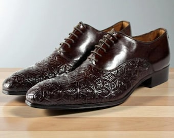 IVAN Troy/ali Black With Red Sole Crocodile Print Italian  display picture 1