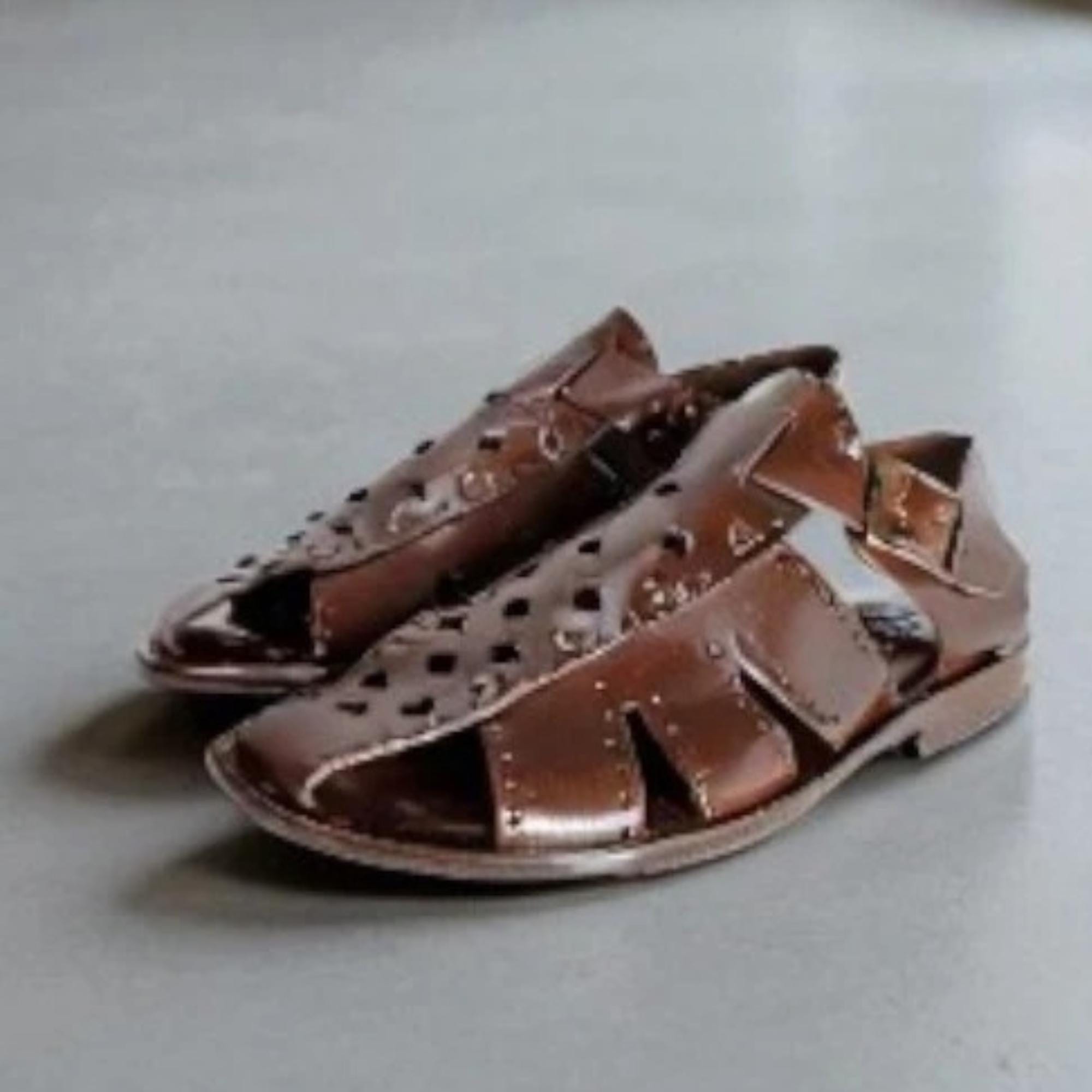 Liam Brown Mens Sandals, Italian Leather Sandals Shoes Liam Brown Sandal main image 3
