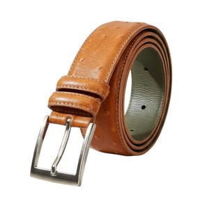 Ostrich Leather Belt - Etsy display picture 2