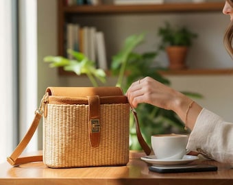 Women’s Handbag Designer Italian Leather – Elena Brown Luxury Purse