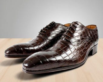 Doula Crocodile Printed Brown Monk Straps Calfskin Doula Half Crocodile Printed Red Monk Straps Calfskin - Ivan  main image 3