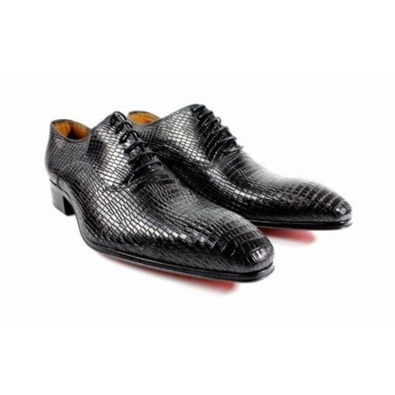 Ivan Troy Fred Black Oxford Leather Shoes for Men - Etsy display picture 3