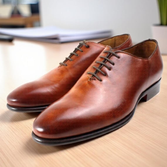 Ivan Troy Franck Brown Oxford Mens Leather Shoes - Etsy Israel display picture 3