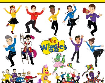The Wiggles Characters PNG Bundle | Kids Music Party Clipart (Digital Download)