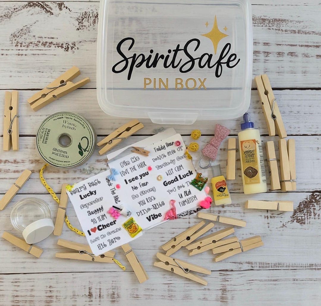 Spiritsafe Pin Box – Cheer & Dance Team Trading Pin Kit DIY - Etsy