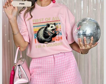 Opossum Shirt, Opossum Lover Shirt, Funny Possum T-shirt, Cute Shirts, Meme Shirt, Vintage 90s Shirt, Funny Rat Clothing, Weird T Shirt
