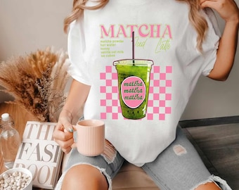 Green Tea Matcha shirt Cute Japanese Anime Green Tea Matcha Gifts Matcha Latte Kawaii Japanese designs tshirt Matcha Latte Gift for her