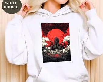 Cthulhu Mythos Shirt, Lovecraft Horror T-Shirt Hoodie, Cosmic Horror Graphic Tee, Dark Fantasy Gothic Shirt, Unisex Horror Gift