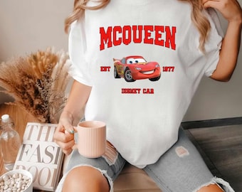 Cute Racing Cartoon Shirt, Speed Car Graphic Tee, Funny Truck Shirt, Cartoon Car Movie Tee, Family Vacation Shirt, Road Trip Unisex T-Shirt