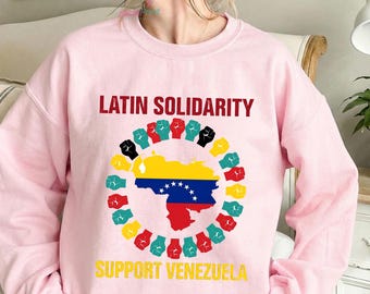 Latin Solidarity Shirt, Support Vzla Tee, Pro Peace Top