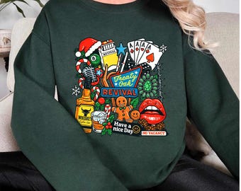 Western Grunge Collage Shirt, Retro Bar Country Clipart Sweatshirt, Tattoo Flash Rockabilly Cowboy Aesthetic