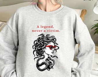Medusa Hoodie, Sweatshirt, Greek Mythology Custom Medusa Hoodie, Strong Women Hoodie, Womens Rights, Feminist Hoodie, Greek Mythology Hoodie