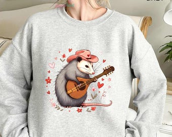 Bluegrass Possum Unisex T-Shirt: Vintage Mandolin Player Music Gift
