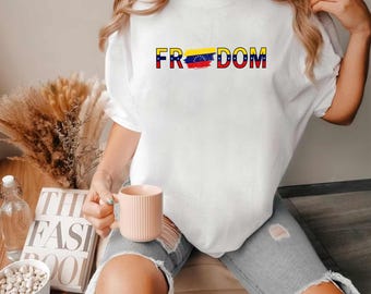 Freedom Vzla Shirt, We Stand With Vzla Shirt, Anti U.S President T-shirt, Stop War Vzla Flag Solidarity Tee