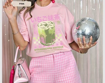 Green Tea Matcha shirt Cute Japanese Anime Green Tea Matcha Gifts Matcha Latte Kawaii Japanese designs tshirt Matcha Latte Gift for her