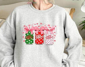 Valentines Dr Soda Est 1885 Sweatshirt, Soda Sweatshirt, Cute Dr Pe.pper Shirt, Soda Lover Gift, Dr. Crewneck Sweatshirt,Dr Soda Sweater