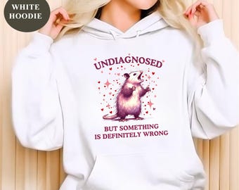 Undiagnosed But Something Is Wrong Opossum Shirt, Unisex Tshirt, Funny Shirt, Meme Shirt, Weird Opossum Shirt, Possum Graphic Tee