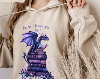Book Dragon T-Shirt,Book Lover Shirt,Fantasy Reader Shirt,Dragon Sweater,Fantasy Book Lover Shirt, Fantasy Book Lover Gift,Dragon Lover Gift