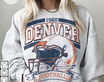 Vintage 90s Style Vintage Denver Football Style Sweatshirt ,Retro Denver Football Crewneck Shirt,Denver Broncos Fans Gift ,Sunday Football