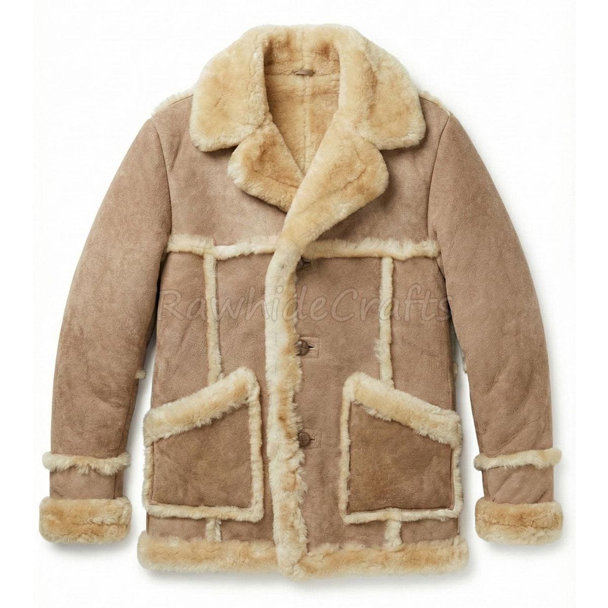Suede and Fur Coat - Etsy Canada