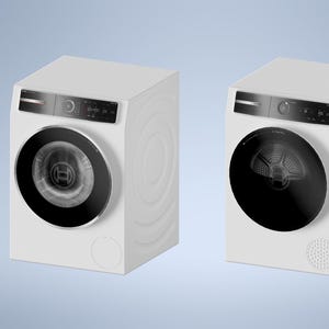 Miniature washing machine 1/6, 1/12 for dollhouse & diorama, realistic with sticker option, based on the Bosch Series 8 STL data set