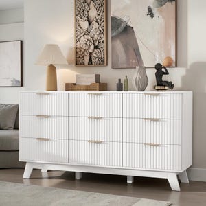 metal base for dresser 6 Drawer Dresser for Bedroom, Chest of Drawers with Metal Base - Bed Bath & Beyond