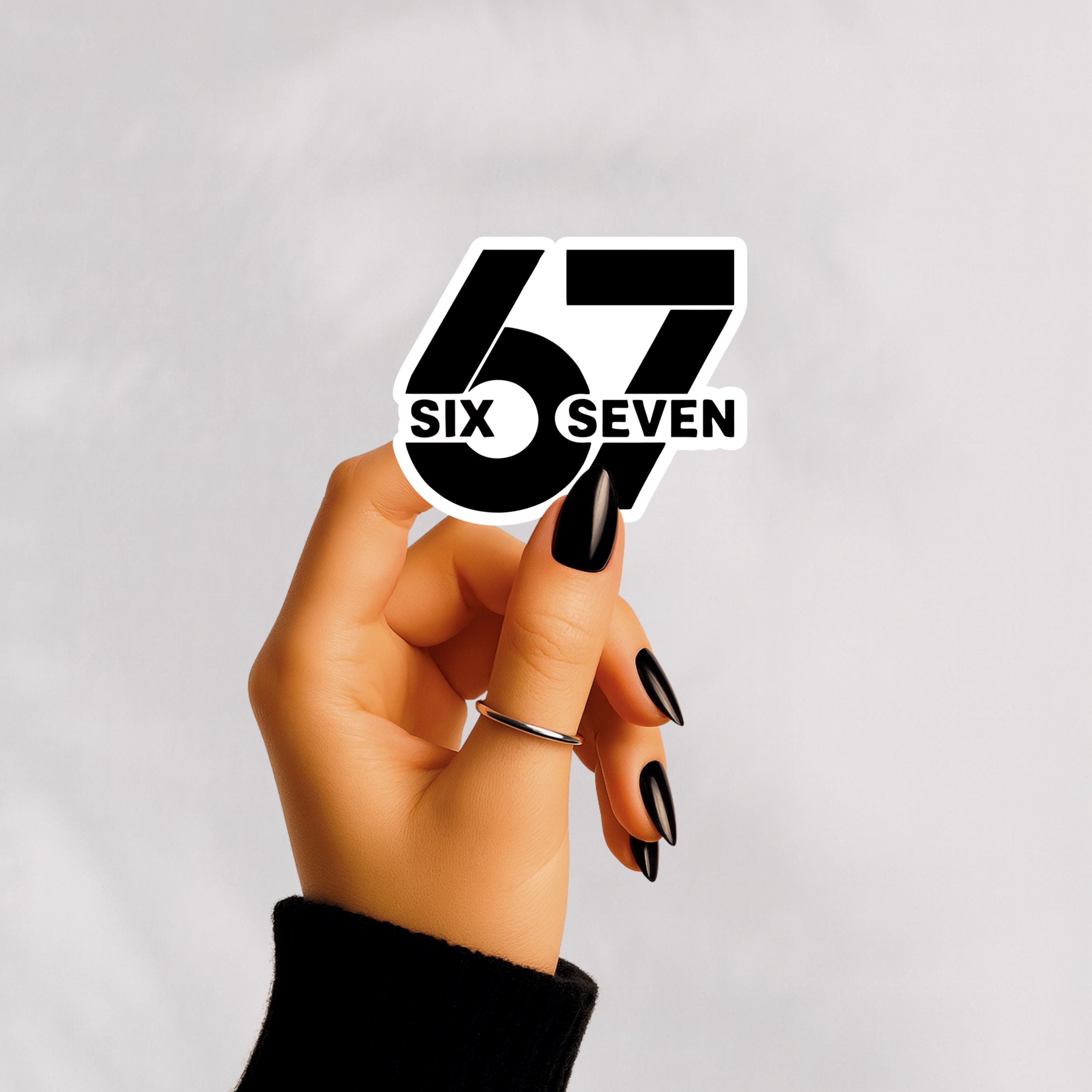 Six Seven Sticker: Trending 6 7 Glossy Decal for Kids - Etsy