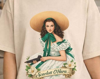 Scarlett O’Hara Shirt, Vintage Gone with the Wind Hoodie, Retro Movie Inspired Graphic Tee