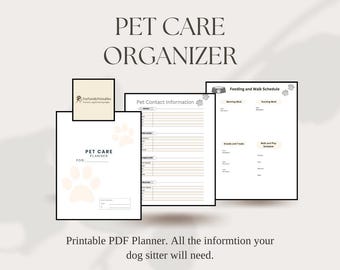 Pet Care Organizer and Planner