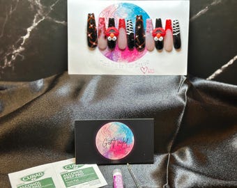 Uñas prensadas hechas a mano