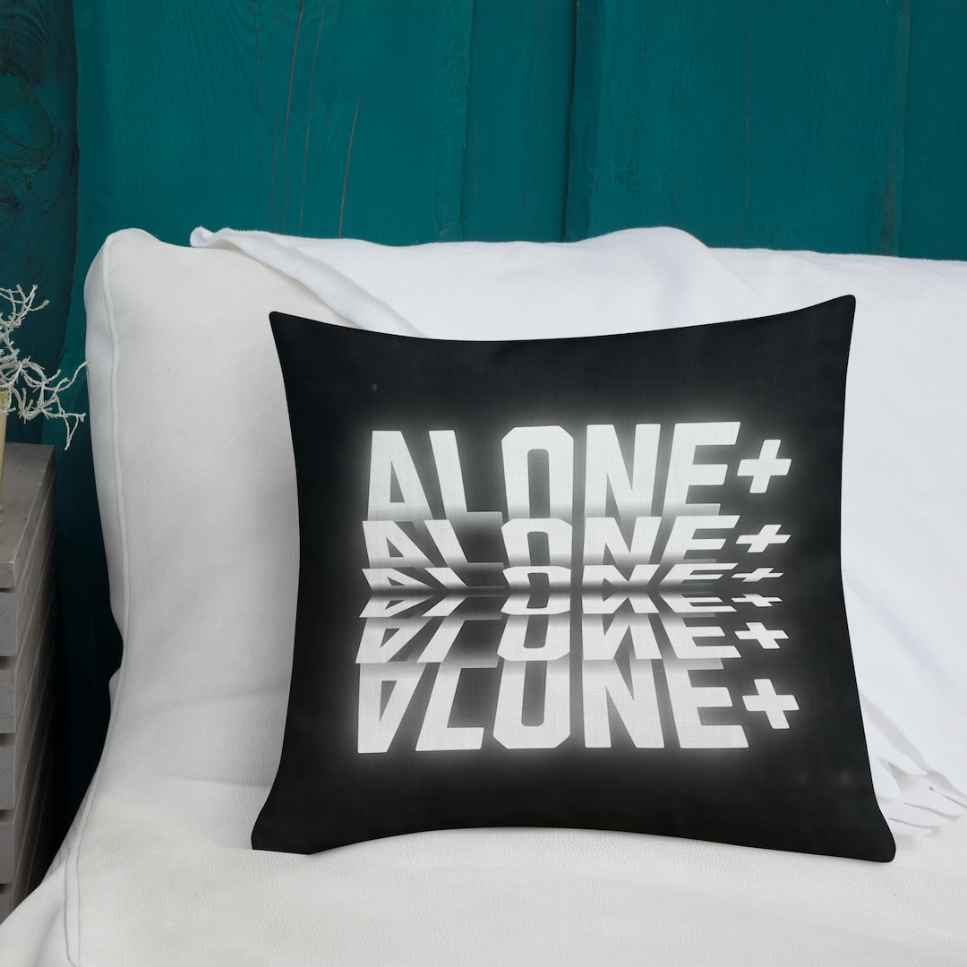 Alone+ Pillow – Premium Black Cushion, Minimal Design & Dark Aesthetic ...