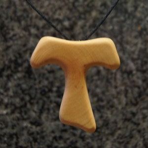 Tau cross - Olive wood