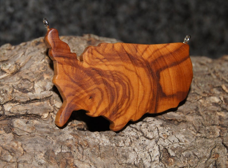 Olive Wood Pendant wood jewelry USA Etsy