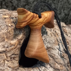 Tau cross - Olive wood